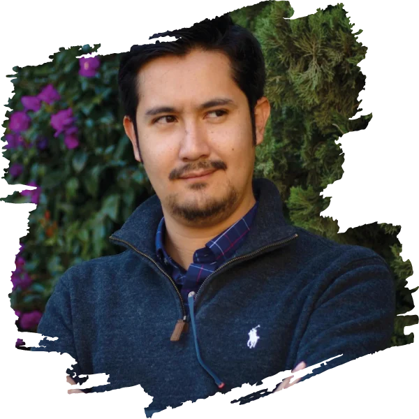 foto de enrique rubio con efecto pincelado