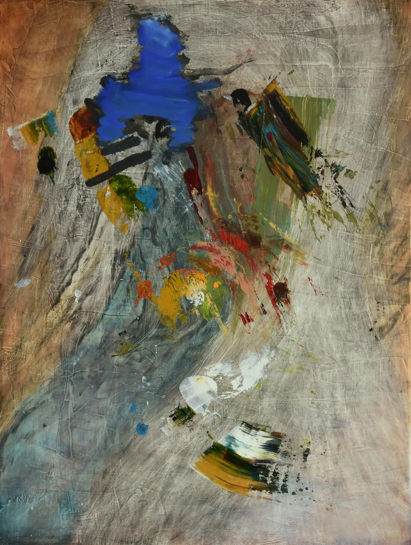 Pintura abstracta al oleo